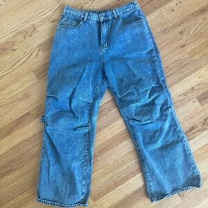 Shein Mid-Rise Loose Straight Jeans